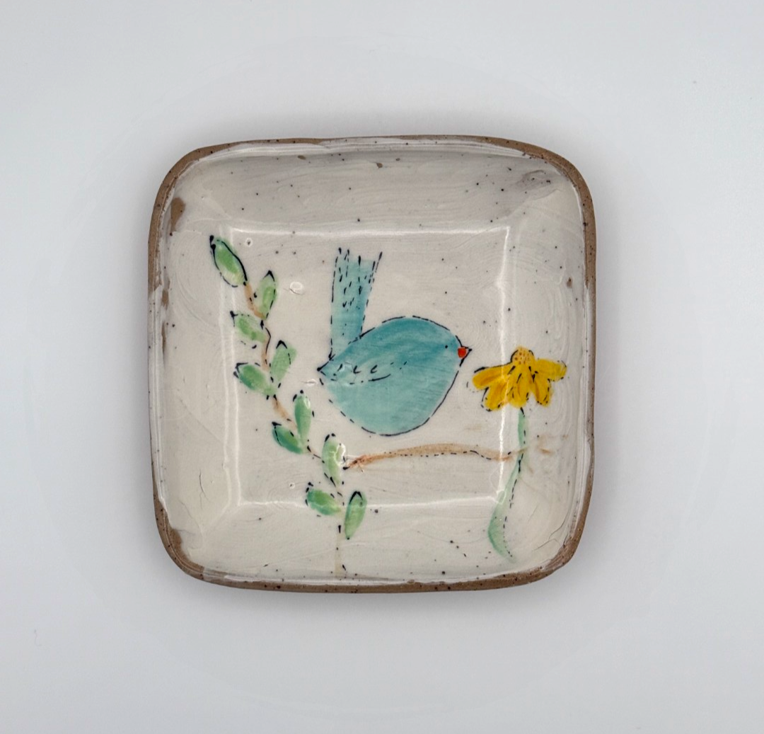 Blue bird small tray